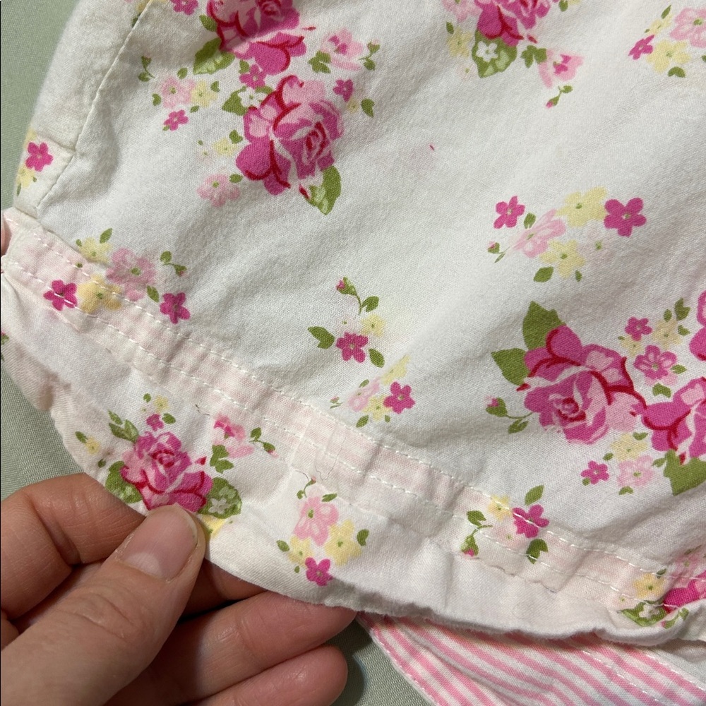 Adonna Pink Floral Pajama Shorts small - Picture 3 of 6